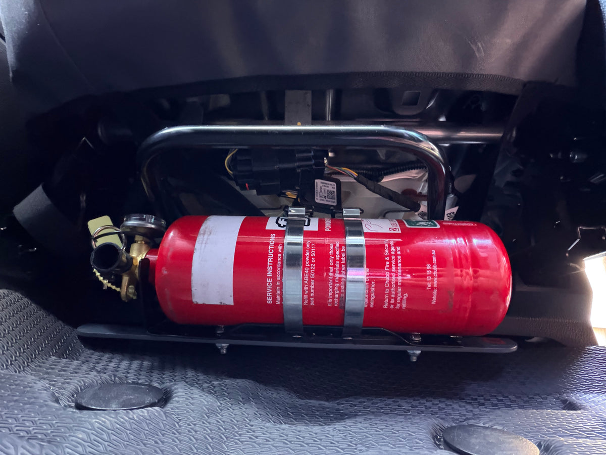 QFIRE Vehicle Fire Extinguisher Bracket - MY22+ FORD EVEREST