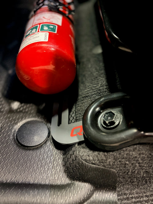 QFIRE Vehicle Fire Extinguisher Bracket - MY15+ Toyota Hilux