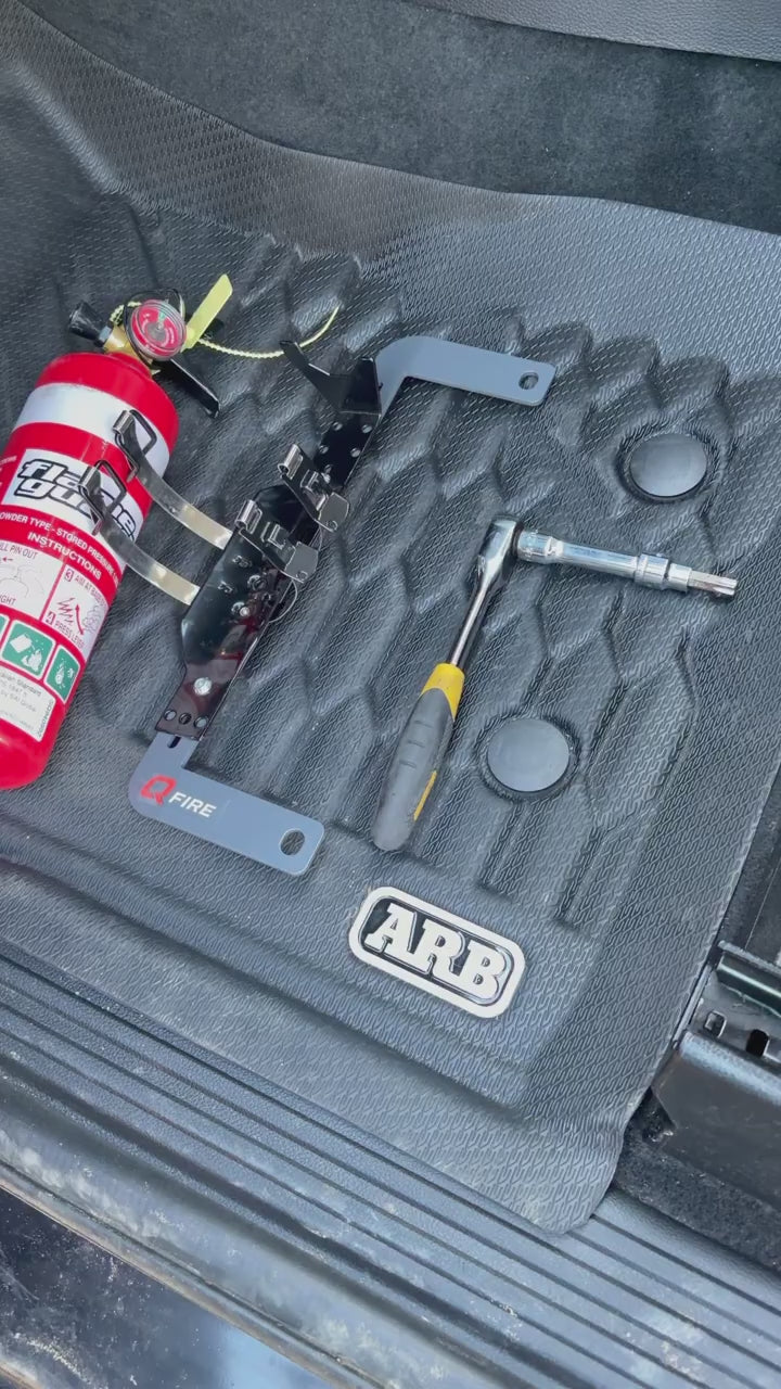 QFIRE Vehicle Fire Extinguisher Bracket - MY22+ FORD EVEREST